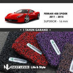 KARPET MOBIL FERRARI 458 SPIDER 2011-2015 SUPERIOR, BAGASI ONLY
