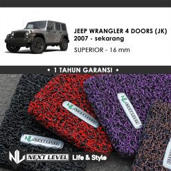 KARPET MOBIL JEEP WRANGLER 4 DOORS (JK) 2007-UP SUPERIOR, BAGASI ONLY
