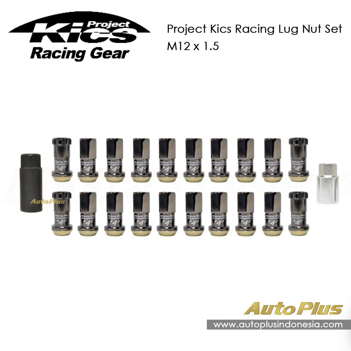 Project Kics Racing Lug Nut Set – M12x1.5 R40 Mur Lug Nut Project Kics Racing Lug Nut Set – M12x1.5 R40 Mur Lug Nut