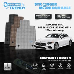 KARPET MOBIL MERCEDES-BENZ E 43 / E 63 / E 200 / E 250 / E 300 COUPE (W213) 2016-UP TRENDY KARPET MOBIL MERCEDES-BENZ E 43 / E 63 / E 200 / E 250 / E 300 COUPE (W213) 2016-UP TRENDY