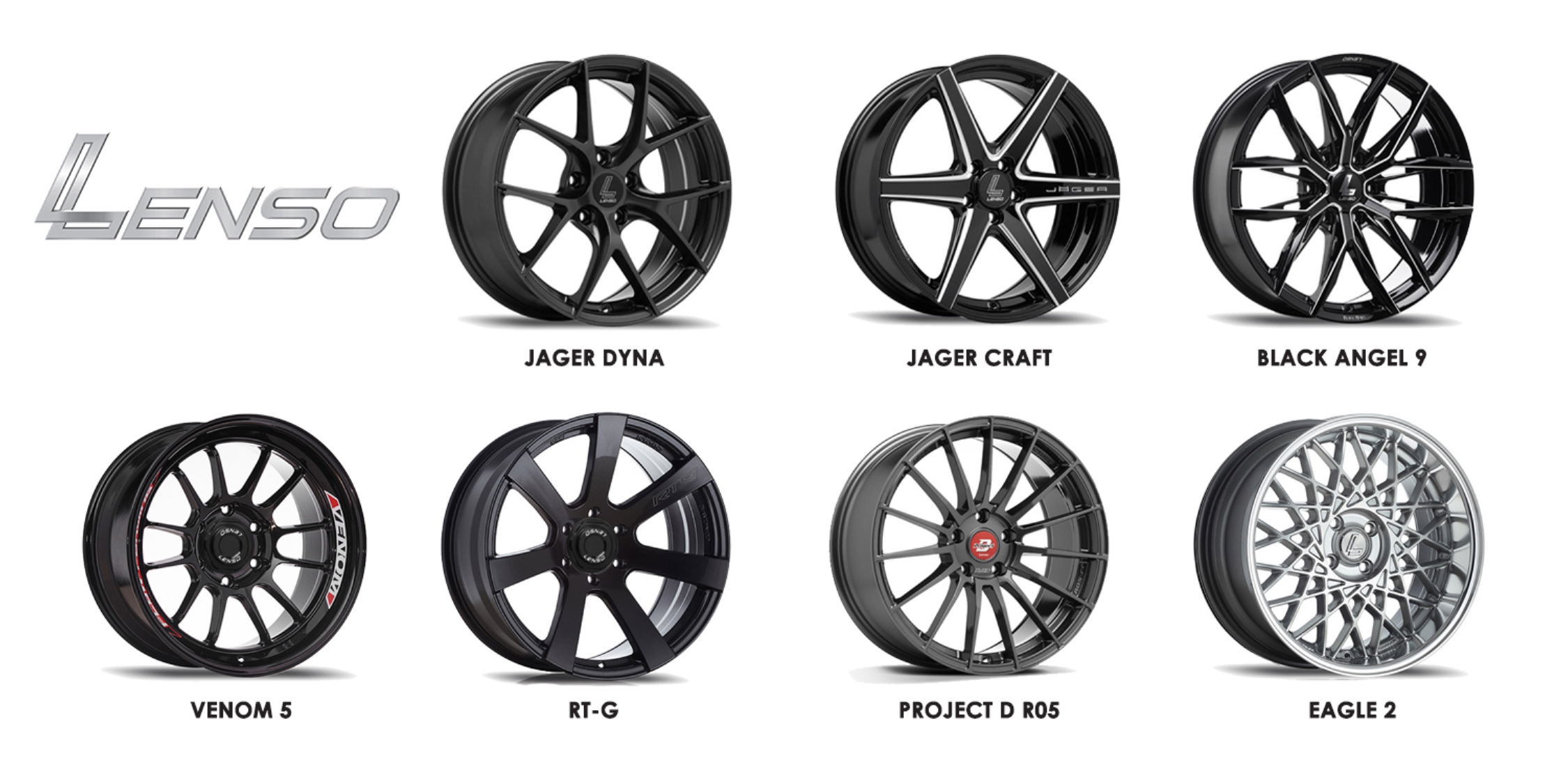 VELG LENSO VENOM V3N RING 18 PCD 5×108 Black