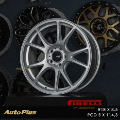 VELG KONIG FREEFORM RING 18 matte silver (2)