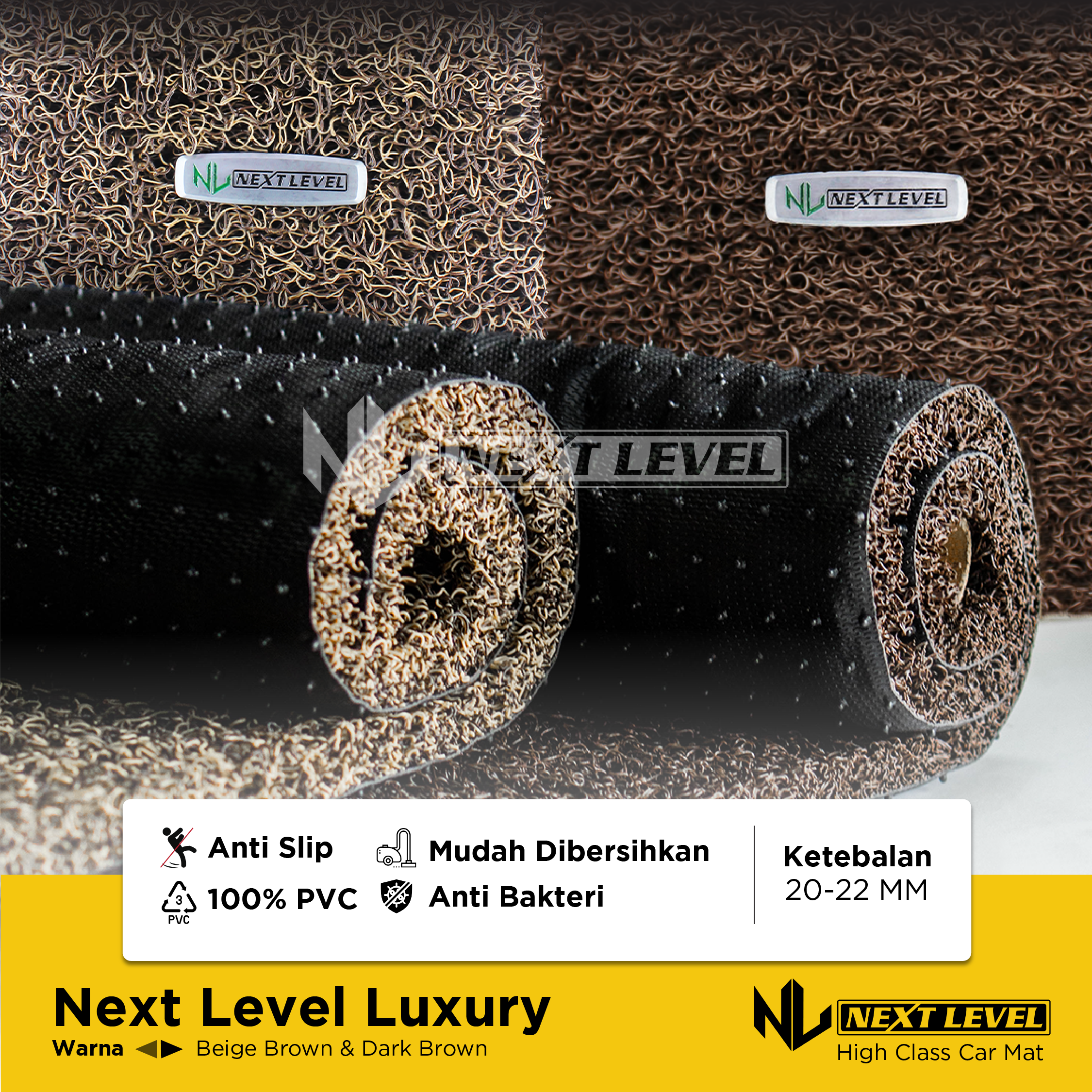 KARPET MIE BIHUN PVC ROL/ROLL GULUNGAN METERAN KUALITAS PREMIUM Cover karpet mie 01