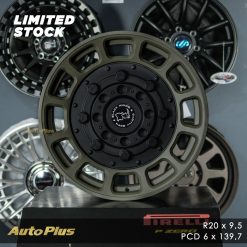 BLACK RHINO WARTHOG RING 20 GREEN BLACK LIP