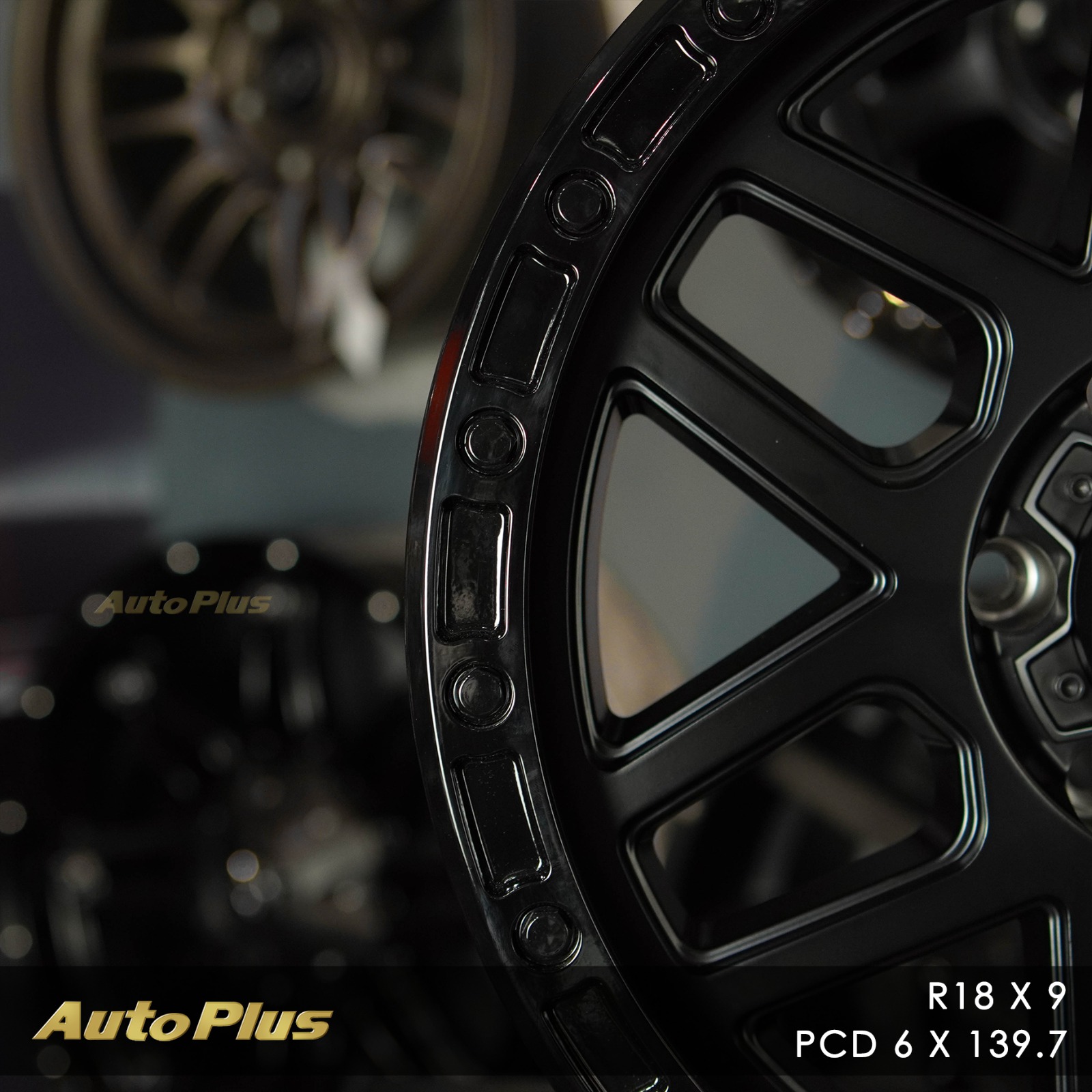VELG KMC KM544 MESA RING 18 PCD 6×139,7 Satin Black – Gloss Black Lip VELG KMC KM544 MESA RING 18 SATIN BLACK (3)