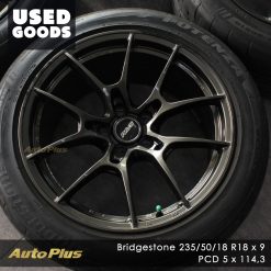 VELG BAN VOLK RAYS RING 18 + BAN BRIDGESTONE POTENZA 235 50 R18 (1)