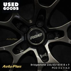 VELG BAN VOLK RAYS RING 18 + BAN BRIDGESTONE POTENZA 235 50 R18 (3)