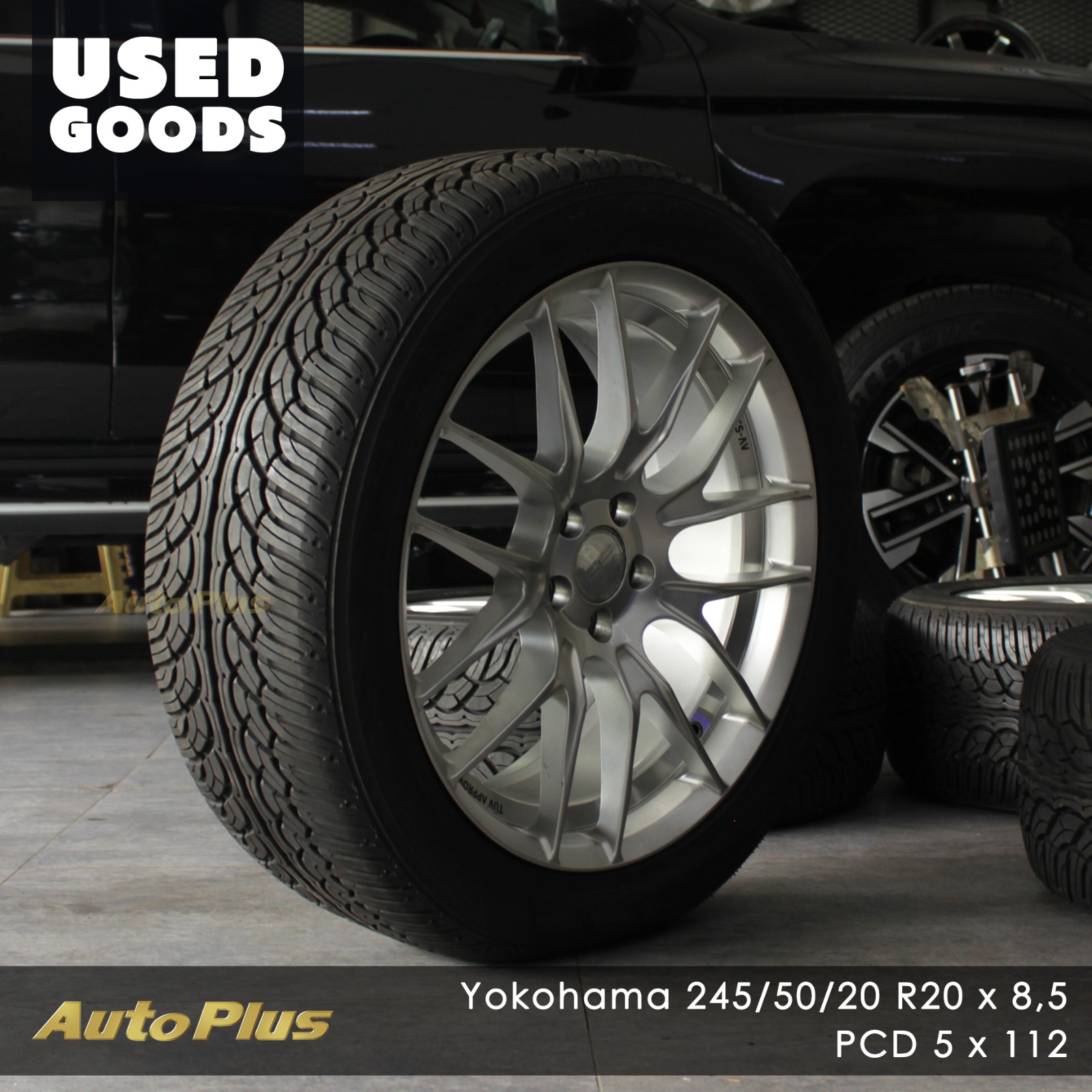 PAKET VELG BAN 2ND SECOND BREYTON GTS-AV RING 20 PCD 5×112 + YOKOHAMA 245/50 R20 VELG BREYTON GTS AV RING 20 + BAN YOKOHAMA PARADA SPEC X 245 50 R20 (1)
