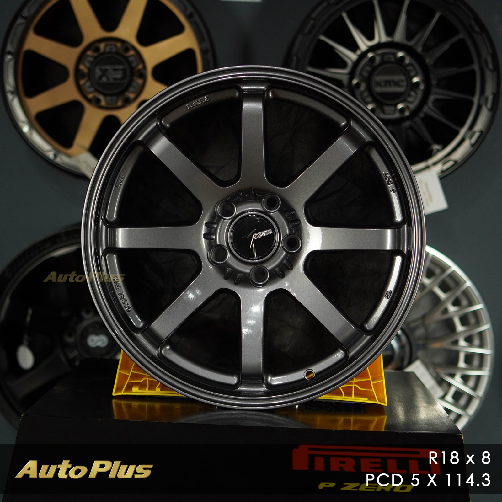 VELG ENKEI VANQUISH RING 18 PCD 5×114,3 Gloss Gunmetal VELG ENKEI VANQUISH RING 18 GLOSS GUNMETAL (1)