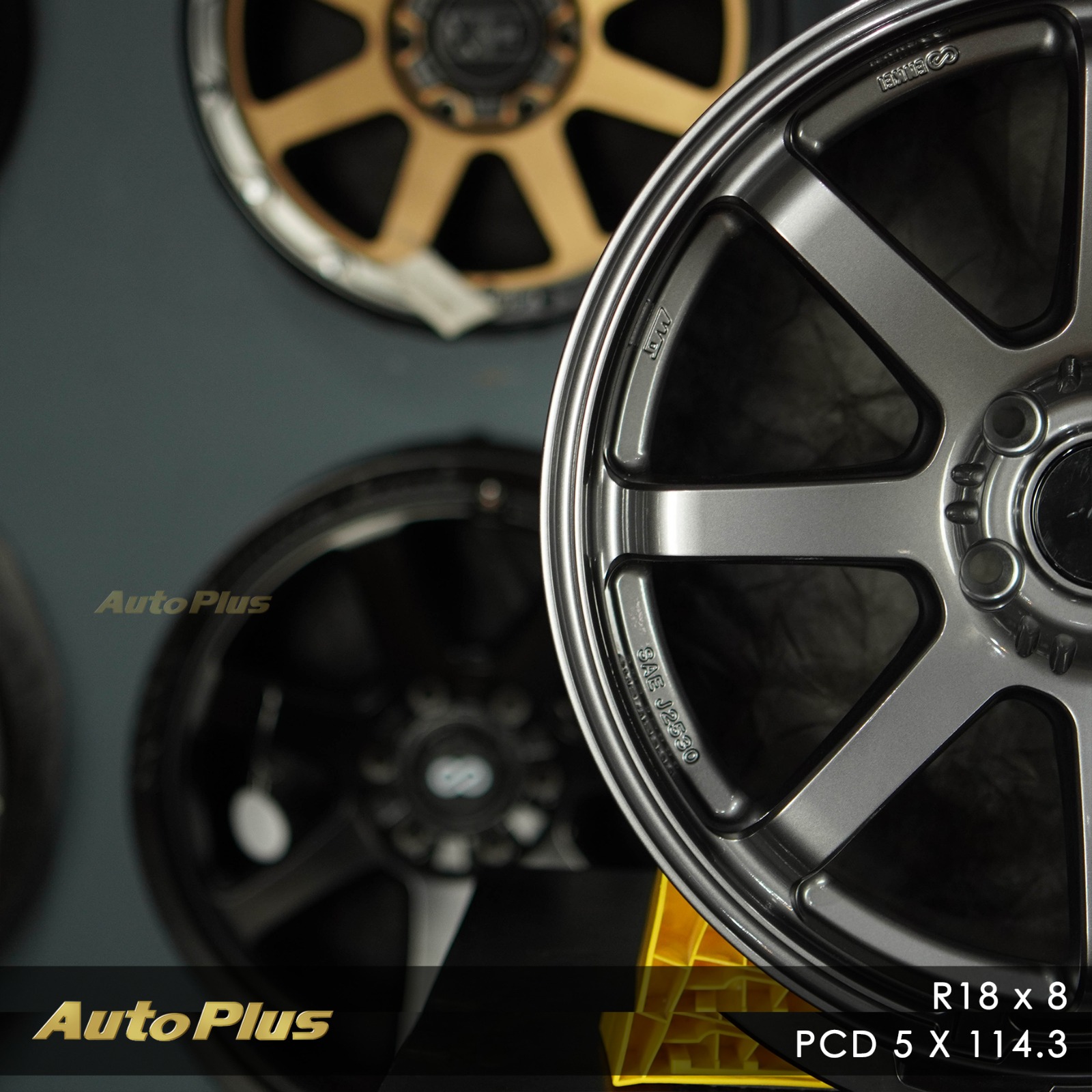 VELG ENKEI VANQUISH RING 18 PCD 5×114,3 Gloss Gunmetal VELG ENKEI VANQUISH RING 18 GLOSS GUNMETAL (4)