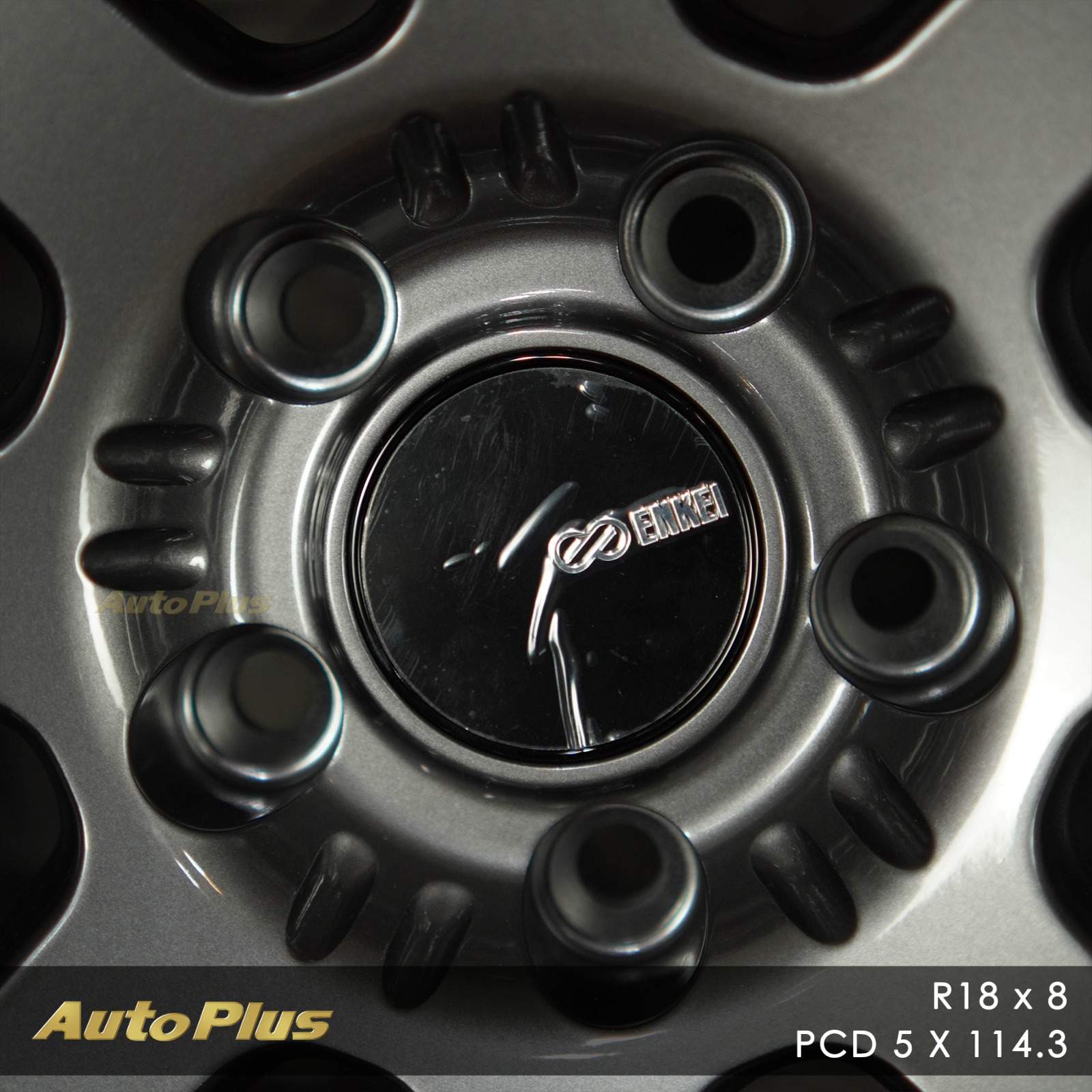 VELG ENKEI VANQUISH RING 18 PCD 5×114,3 Gloss Gunmetal VELG ENKEI VANQUISH RING 18 GLOSS GUNMETAL (6)