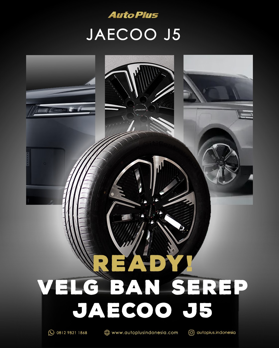 VELG BAN SEREP STD COPOTAN JAECOO J5 RING 18 VELG BAN SEREP STANDAR JAECOO J5 (1)