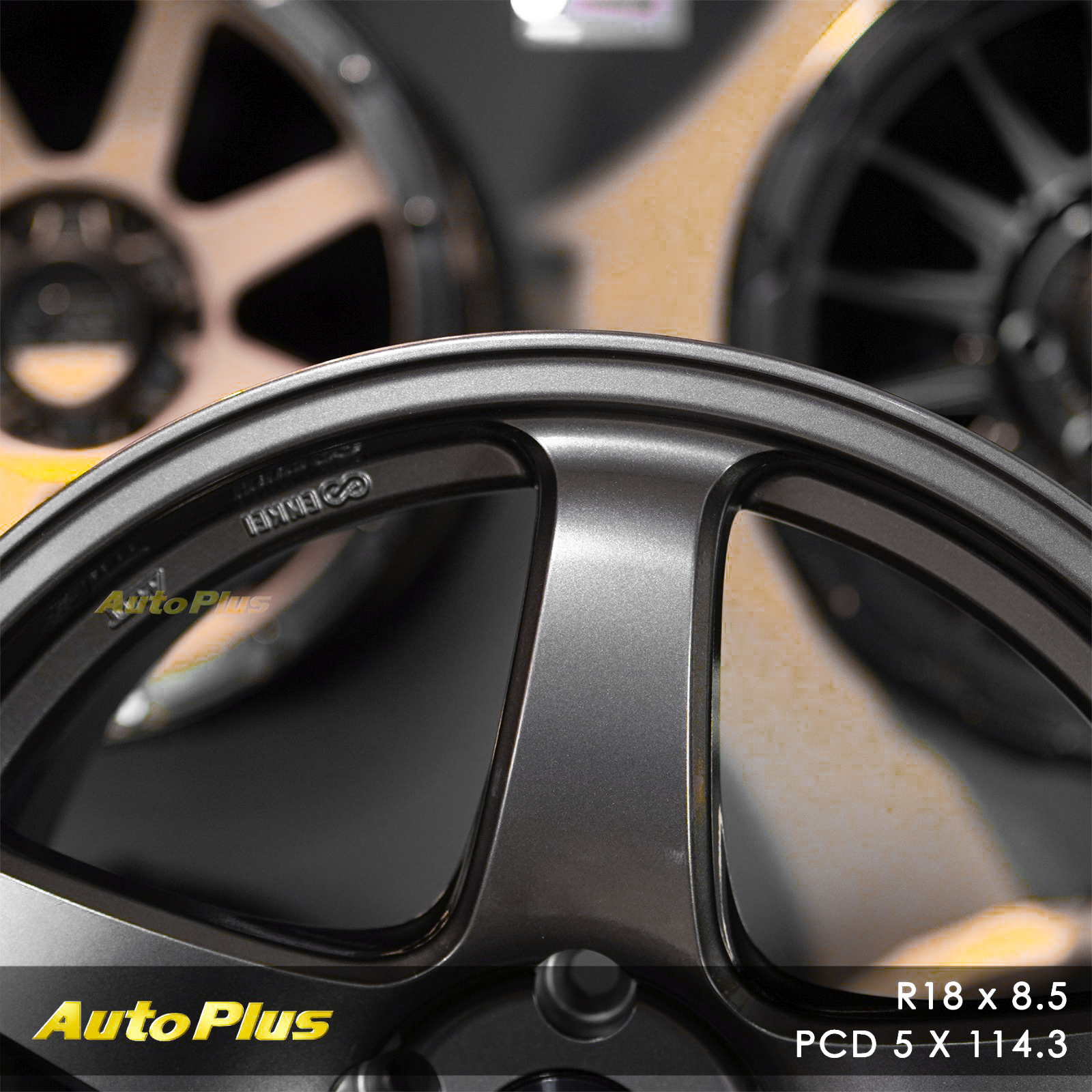VELG ENKEI PF05 JAPAN RING 18 PCD 5×114,3 Dark Silver VELG ENKEI JAPAN PF05 RING 18 DARK SILVER (4)