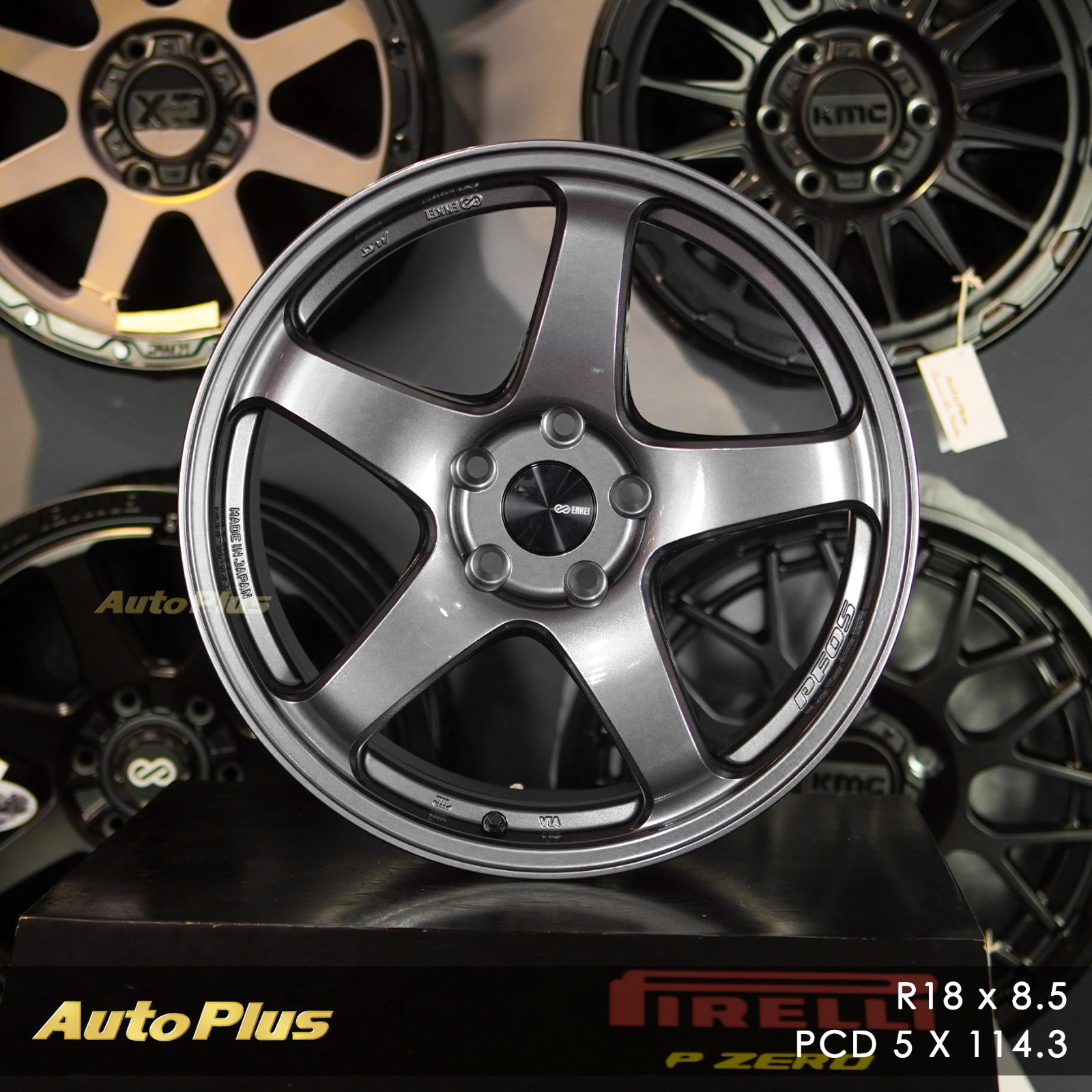 VELG ENKEI PF05 JAPAN RING 18 PCD 5×114,3 Dark Silver VELG ENKEI JAPAN PF05 RING 18 DARK SILVER (6)
