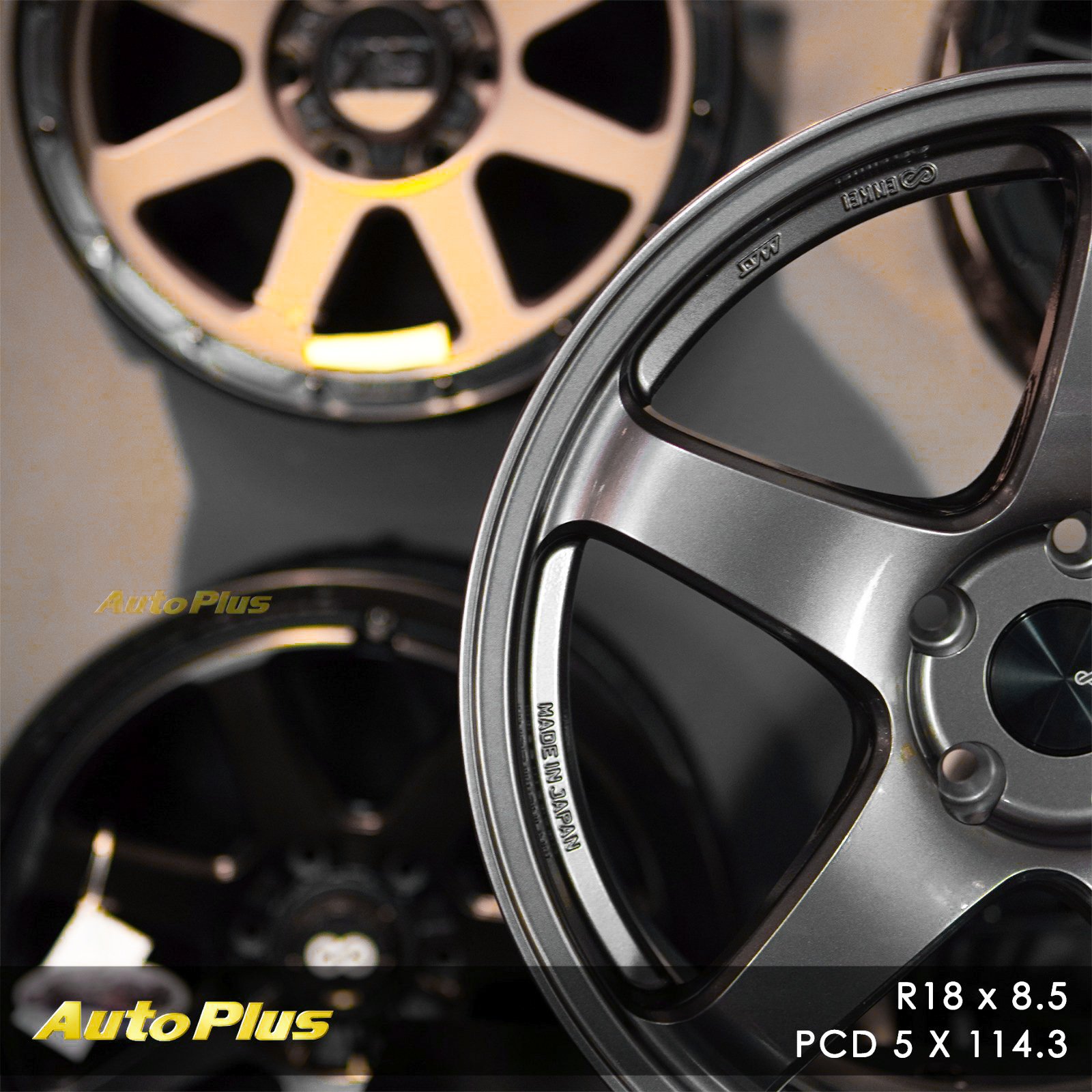VELG ENKEI PF05 JAPAN RING 18 PCD 5×114,3 Dark Silver VELG ENKEI JAPAN PF05 RING 18 DARK SILVER (7)