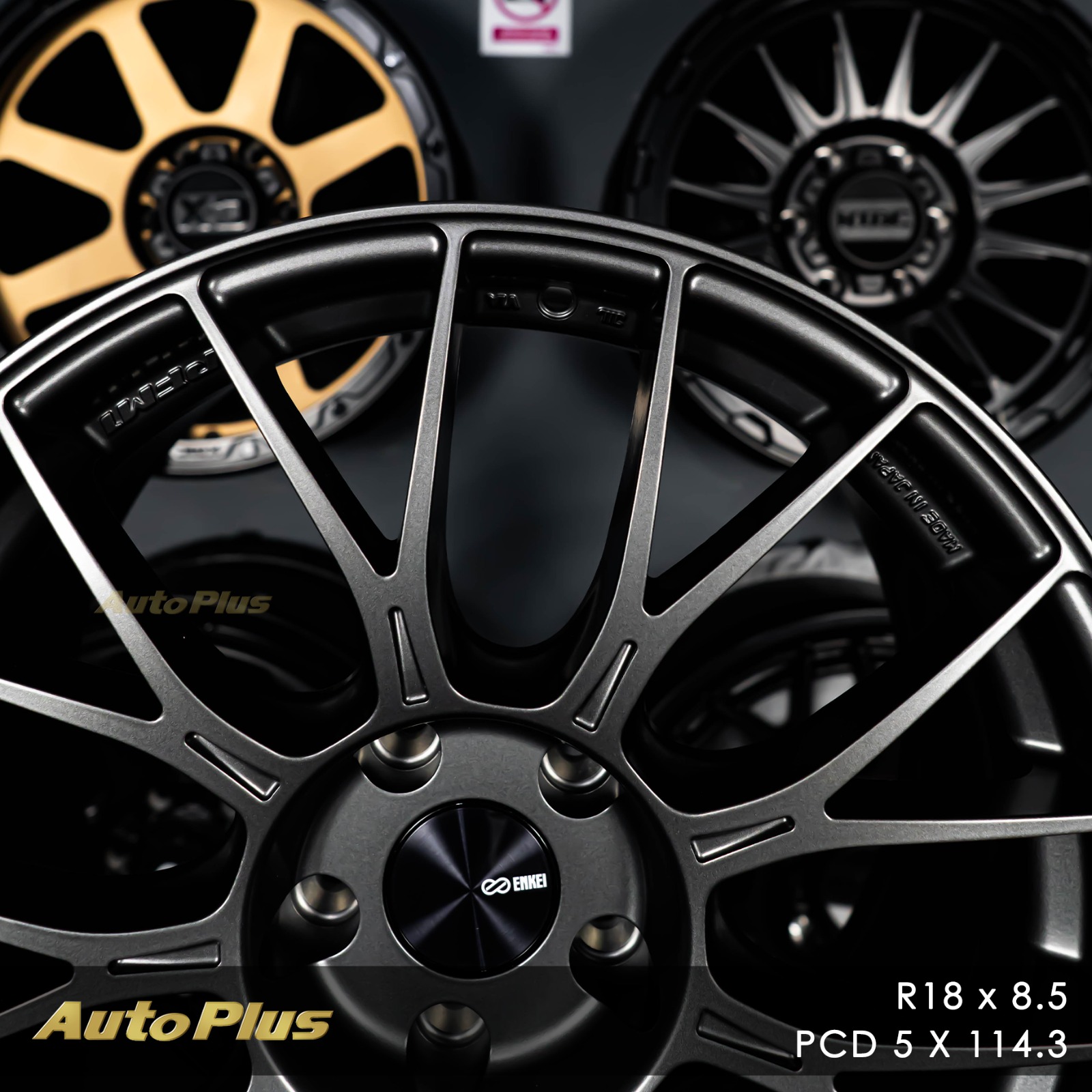 VELG ENKEI PFM1 JAPAN RING 18 PCD 5×114,3 Matte Dark Gunmetal VELG ENKEI JAPAN PFM1 RING 18 MATTE DARK GUNMETAL (3)
