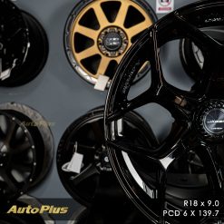 VELG LENSO JAGER VAMOS 6 RING 18 BLACK GLOSSY (3)