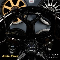 VELG LENSO JAGER VAMOS 6 RING 18 BLACK GLOSSY (6)