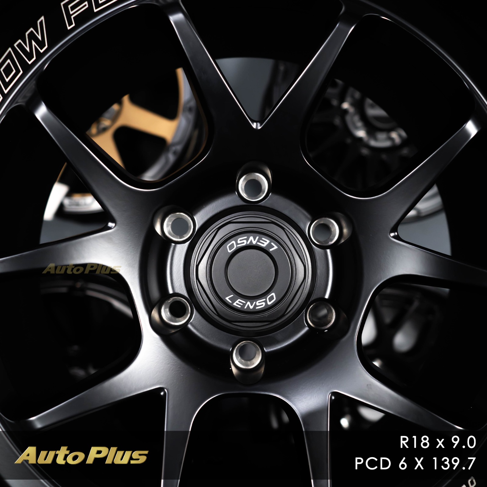VELG LENSO VENOM 6 RING 18 PCD 6×139,7 Satin Black VELG LENSO VENOM 6 RING 18 SATIN BLACK (1)