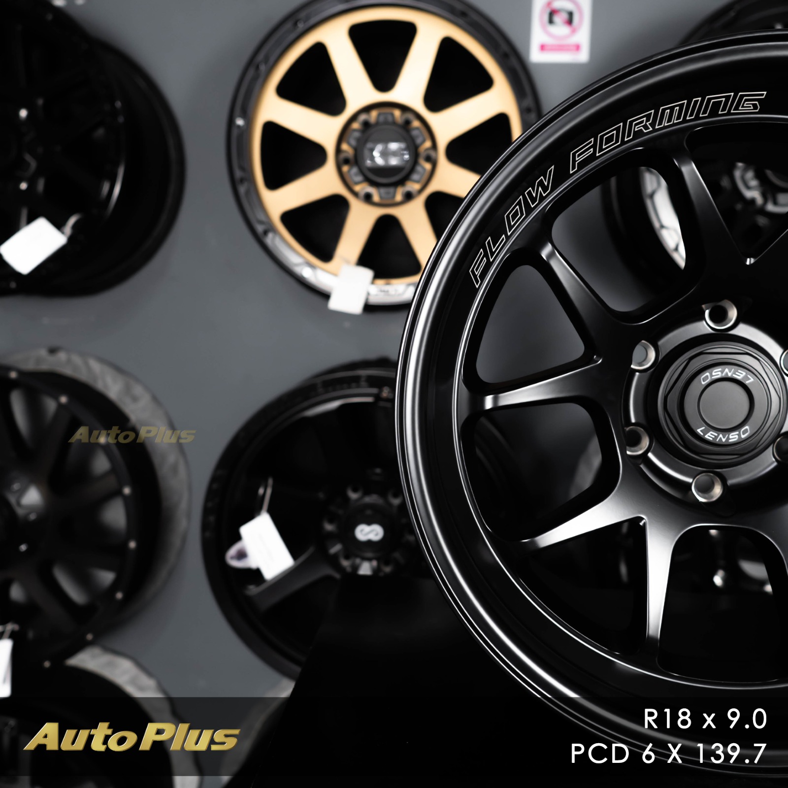 VELG LENSO VENOM 6 RING 18 PCD 6×139,7 Satin Black VELG LENSO VENOM 6 RING 18 SATIN BLACK (3)