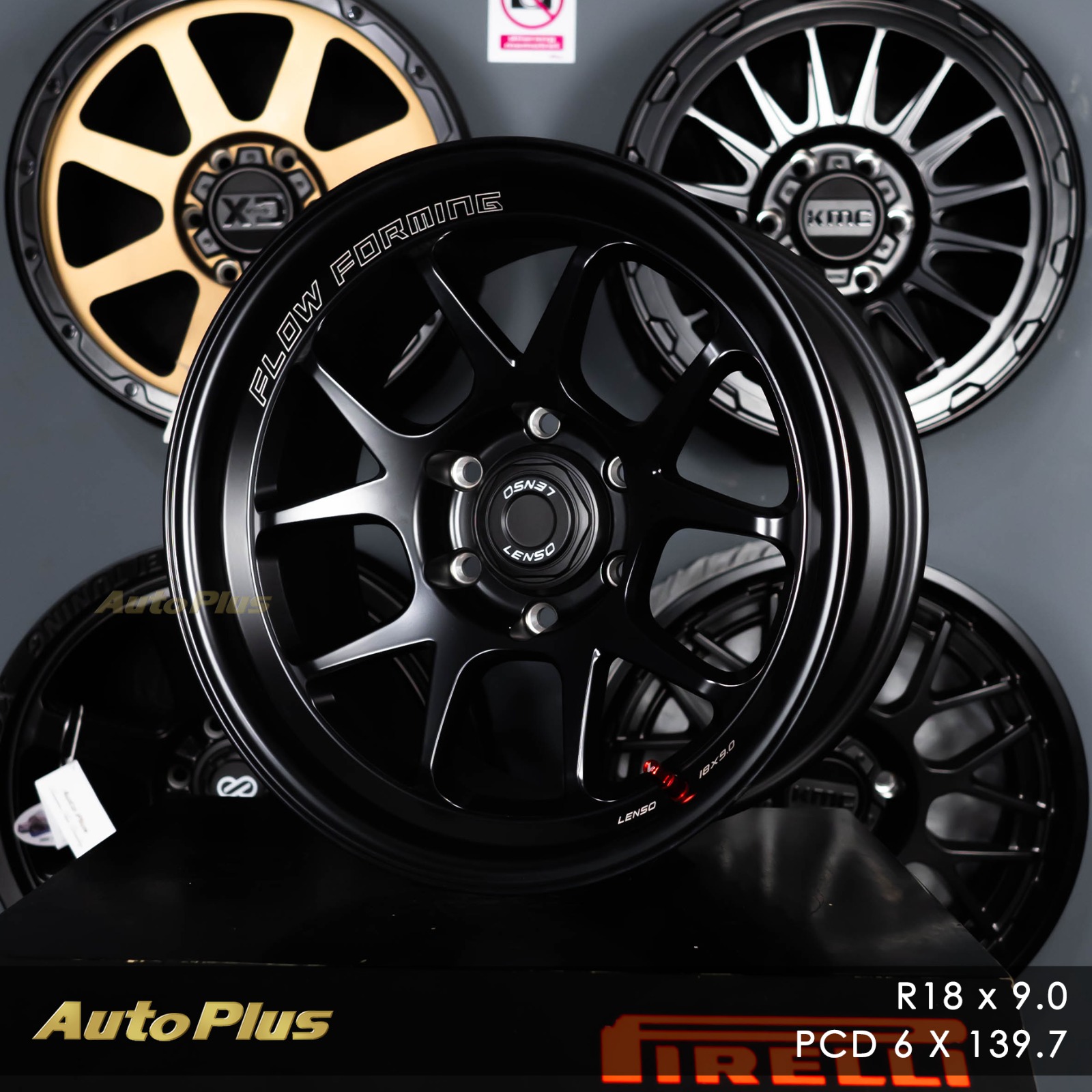 VELG LENSO VENOM 6 RING 18 PCD 6×139,7 Satin Black VELG LENSO VENOM 6 RING 18 SATIN BLACK (6)