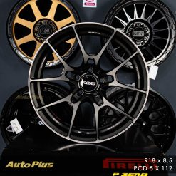 VELG RAYS VOLK RACING G025 JAPAN RING 18 MATTE GUNBLACK (5)